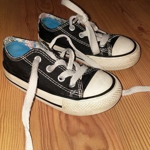 Converse black toddler 6